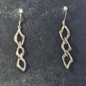 MJ Sterling Silver Dangling Earrings